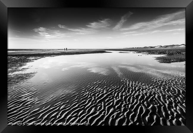 Benar Beach at Tal y bont, Barmouth Framed Print by Heidi Stewart