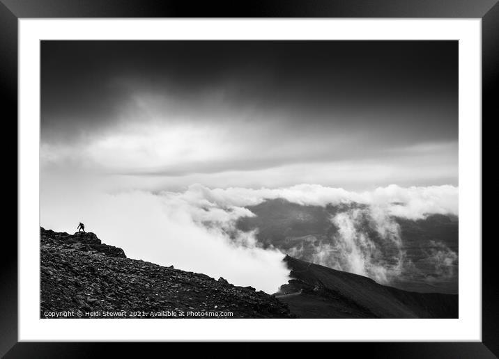 The Rhyd Ddu Path to Snowdon Framed Mounted Print by Heidi Stewart