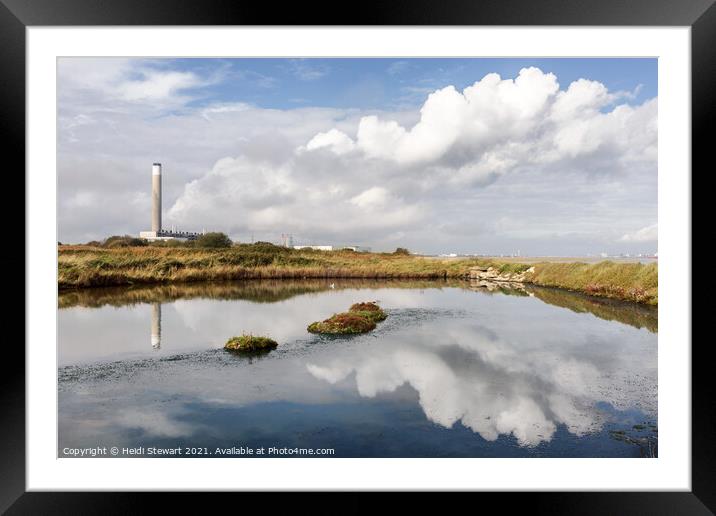 Fawley Power Station Framed Mounted Print by Heidi Stewart