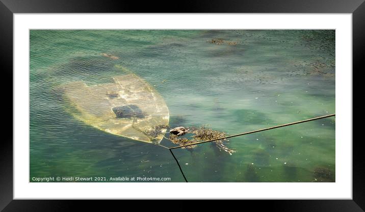 Sunken Fishing Boat Framed Mounted Print by Heidi Stewart