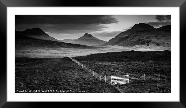 Scottish Mountainscape Framed Mounted Print by Heidi Stewart