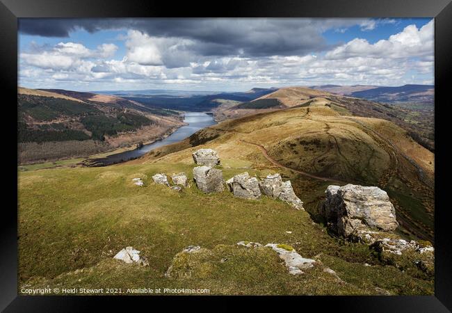 Talybont Reservoir, Brecon Beacons Framed Print by Heidi Stewart