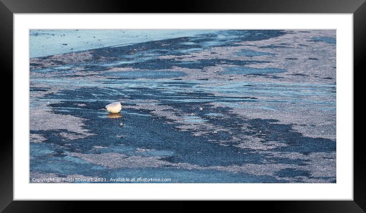 Frozen Pond Framed Mounted Print by Heidi Stewart