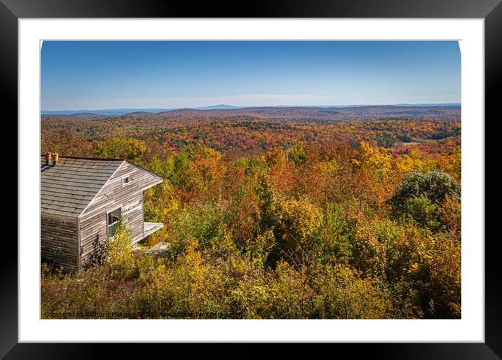Beautiful view from Hogback Mountain, Vermont, United States. Framed Mounted Print by Richard Morgan
