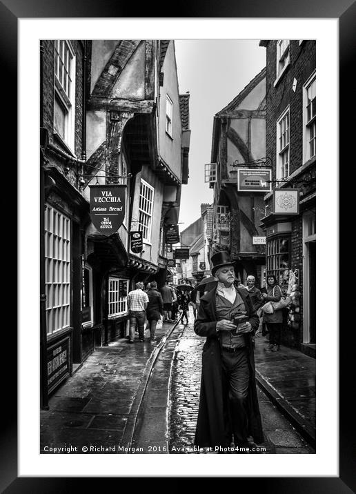 "Shambles" York Framed Mounted Print by Richard Morgan