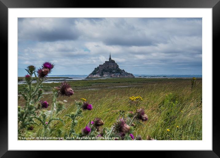 Mont St Michel, France. Framed Mounted Print by Richard Morgan