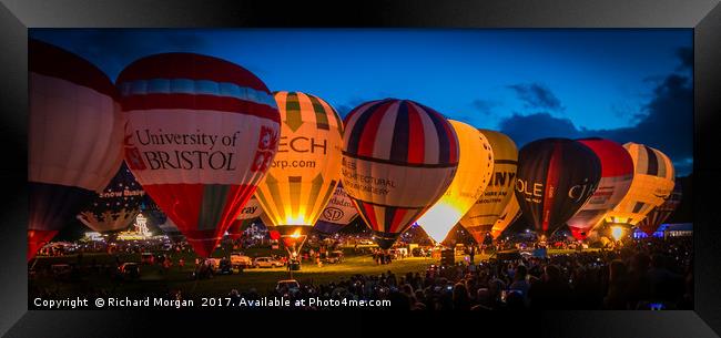 Bristol Balloon Fiesta Framed Print by Richard Morgan