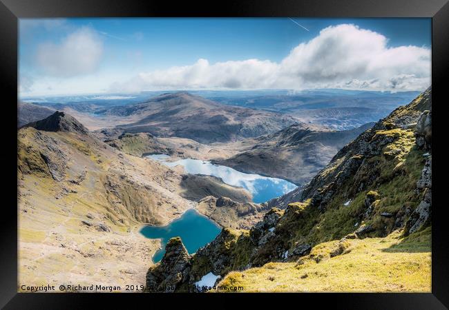 Snowdon Framed Print by Richard Morgan