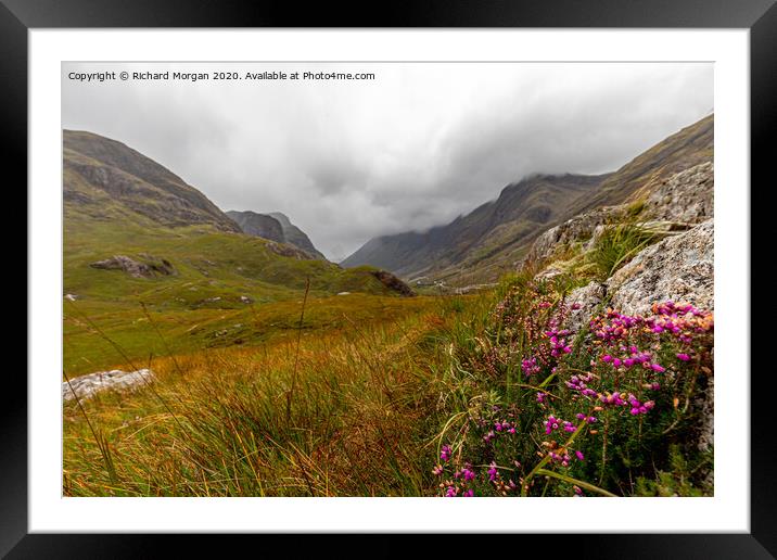 Five Sisters Glencoe Framed Mounted Print by Richard Morgan