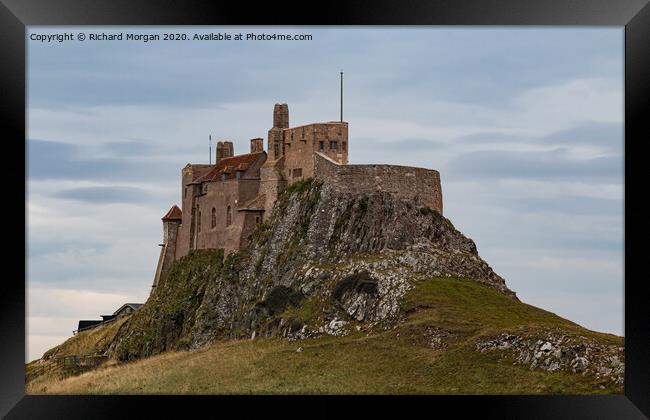 Lindisfarne Castle. Framed Print by Richard Morgan