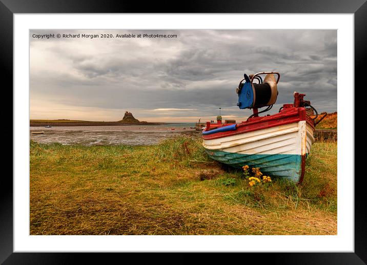 Lindisfarne Castle. Framed Mounted Print by Richard Morgan