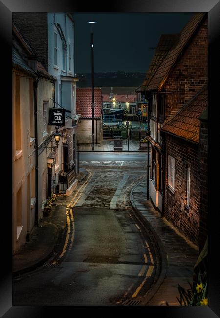 Before daybreak in the old town...East Sandgate. S Framed Print by Cliff Miller