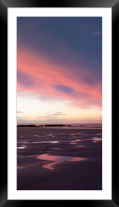 Red sky at night Framed Mounted Print by Anthony Simpson