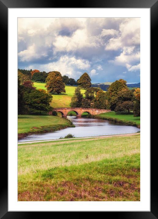 Bridge on the River Derwent Framed Mounted Print by Anthony Simpson