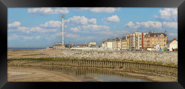 Rhyl Seafront  Framed Print by simon alun hark