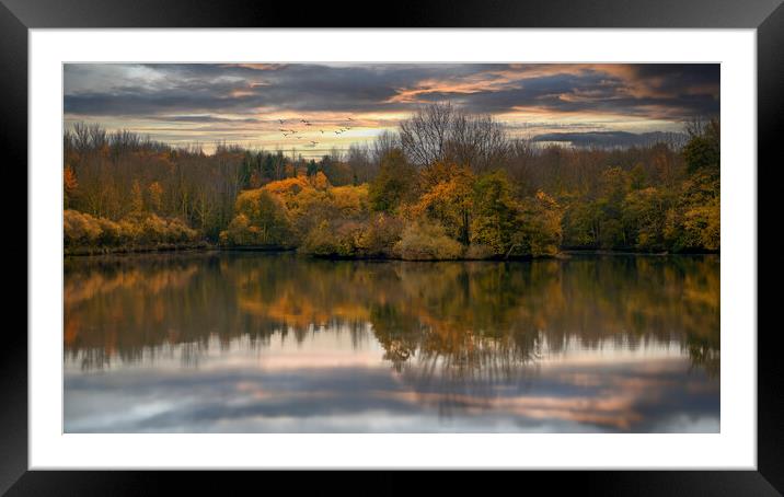 Trench Middle Pool Framed Mounted Print by simon alun hark