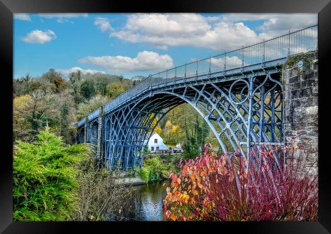 Ironbridge Shropshire  Framed Print by simon alun hark