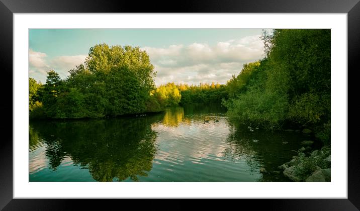Middle Pool Framed Mounted Print by simon alun hark