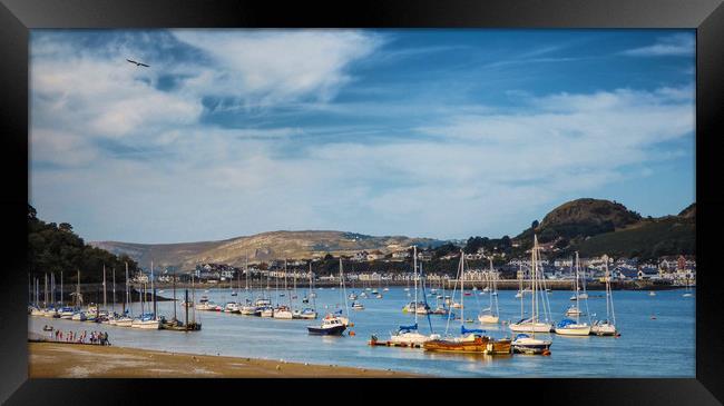 Conwy Harbour Framed Print by simon alun hark