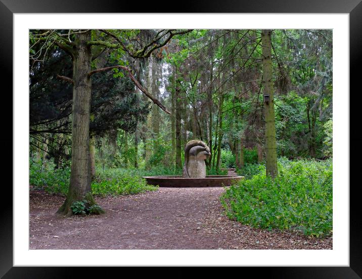 Apley Woods Framed Mounted Print by simon alun hark