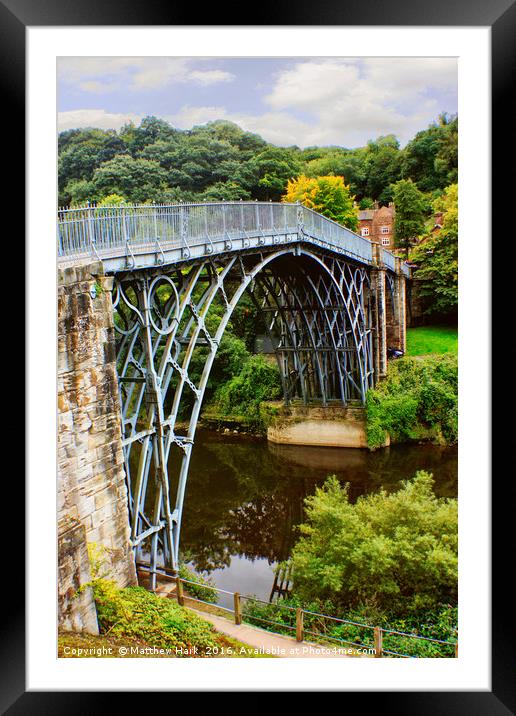 Sunny in Ironbridge Framed Mounted Print by Matthew Hark