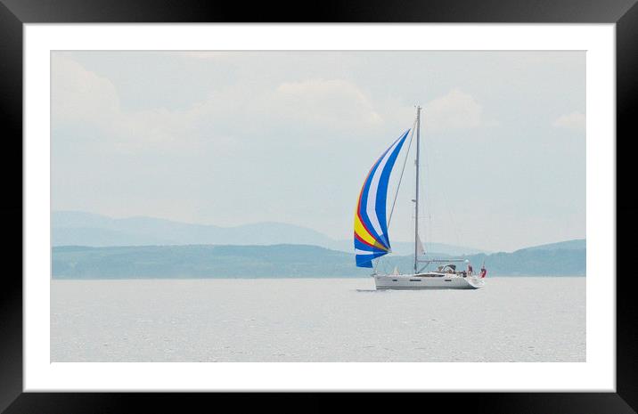 Sailing on the Firth Framed Mounted Print by Matt Johnston