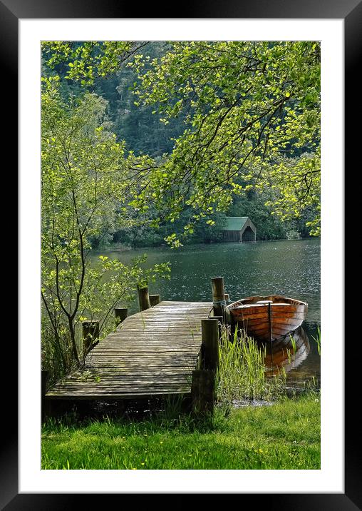 Jetty Loch Ard Framed Mounted Print by Matt Johnston