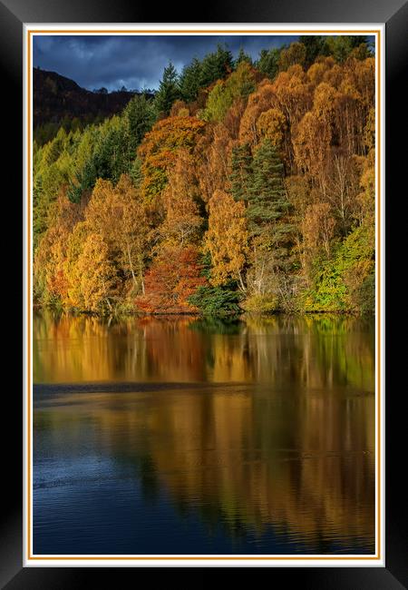 Autumn Loch Tummel Framed Print by Matt Johnston