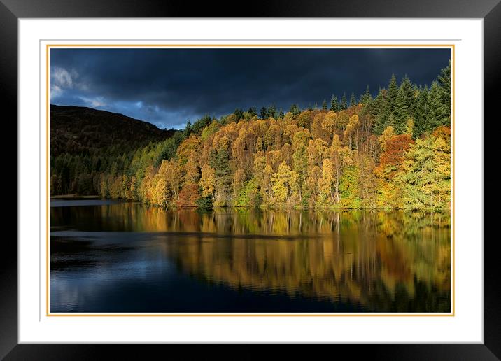 Perthshire Autumn Framed Mounted Print by Matt Johnston