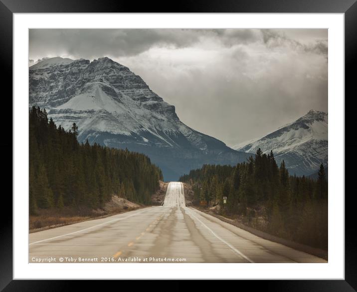 The Road to The Mountain Framed Mounted Print by Toby Bennett