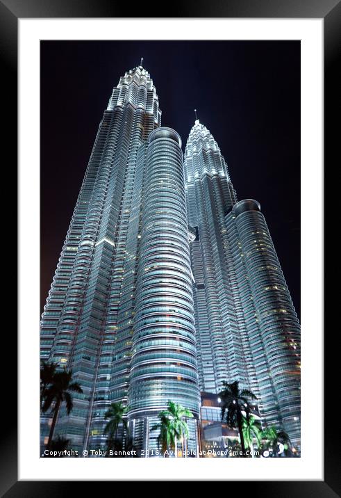 The Petronas Towers Framed Mounted Print by Toby Bennett