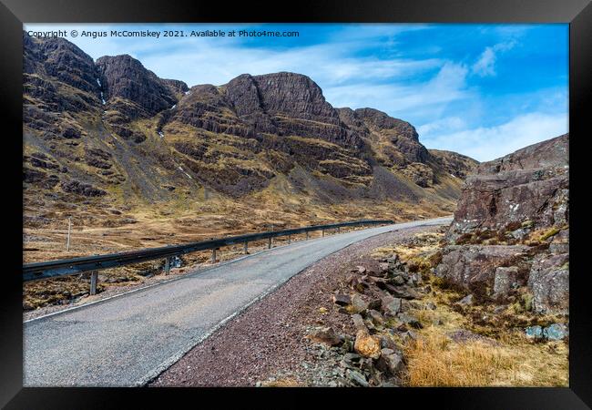 Bealach na Ba (Pass of the Cattle) Framed Print by Angus McComiskey