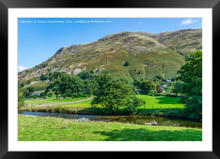 Goldrill Beck, Patterdale Framed Mounted Print by Angus McComiskey