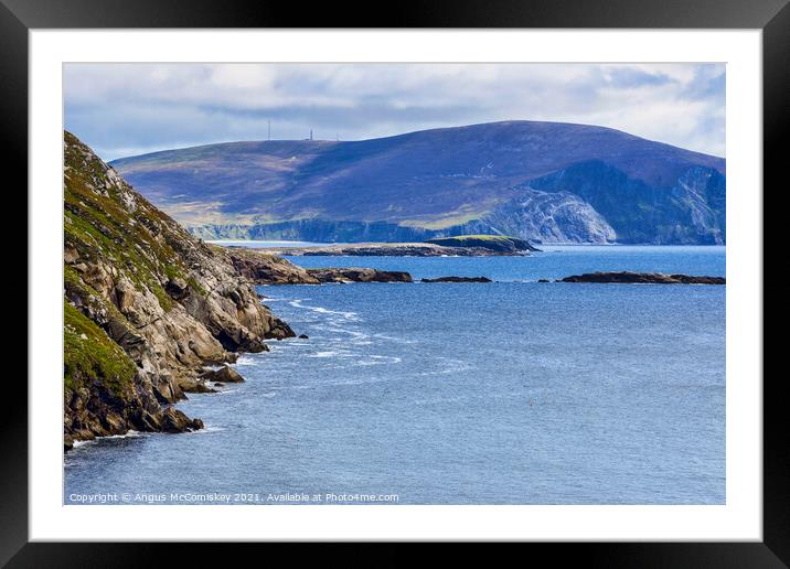 Keem Bay on Achill Island, County Mayo, Ireland Framed Mounted Print by Angus McComiskey