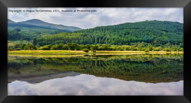 Loch Lubnaig panorama Framed Print by Angus McComiskey