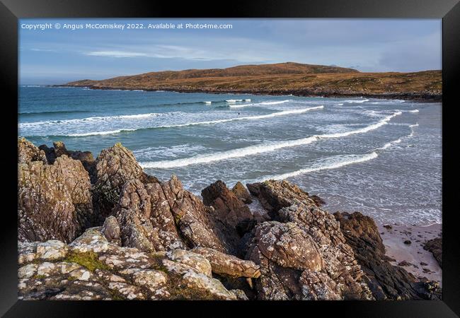 Achnahaird Bay on the Coigach Peninsula Scotland Framed Print by Angus McComiskey