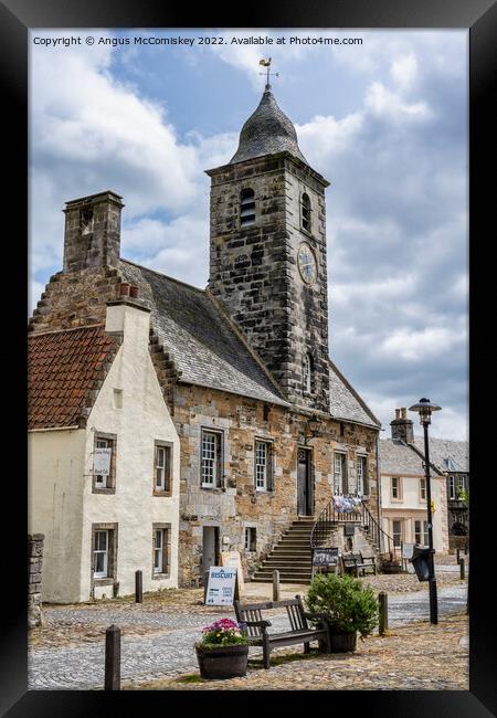 Town House in historic village of Culross in Fife Framed Print by Angus McComiskey
