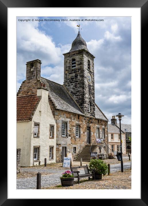 Town House in historic village of Culross in Fife Framed Mounted Print by Angus McComiskey