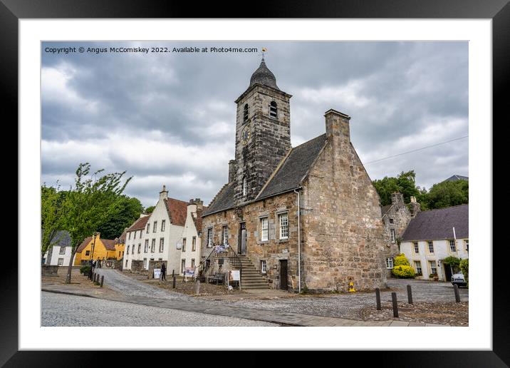 Town House in main square of Culross in Fife Framed Mounted Print by Angus McComiskey