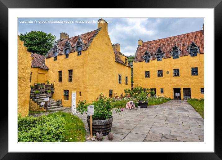 Culross Palace in Fife Framed Mounted Print by Angus McComiskey