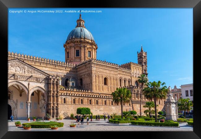 Palermo Cathedral, Sicily Framed Print by Angus McComiskey