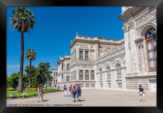 Dolmabahce Palace, Istanbul Framed Print by Angus McComiskey