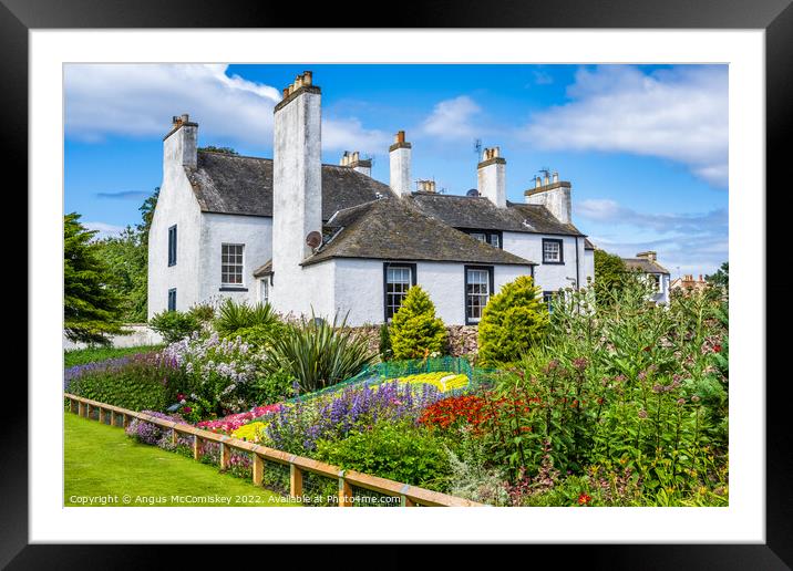 The Lodge Gardens in North Berwick, East Lothian Framed Mounted Print by Angus McComiskey