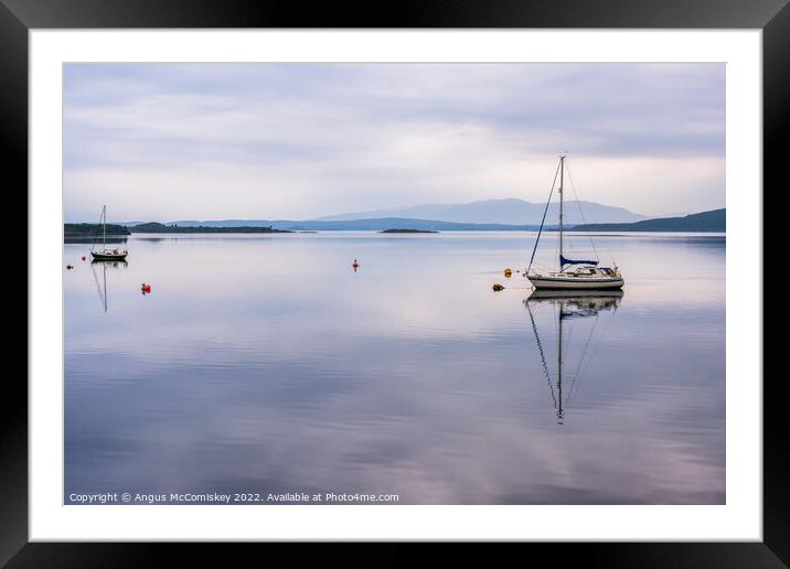 Tranquility at Ardmucknish Bay, Connel Framed Mounted Print by Angus McComiskey