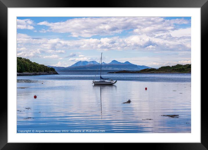 Samalaman Bay, Ardnamurchan Peninsula Framed Mounted Print by Angus McComiskey