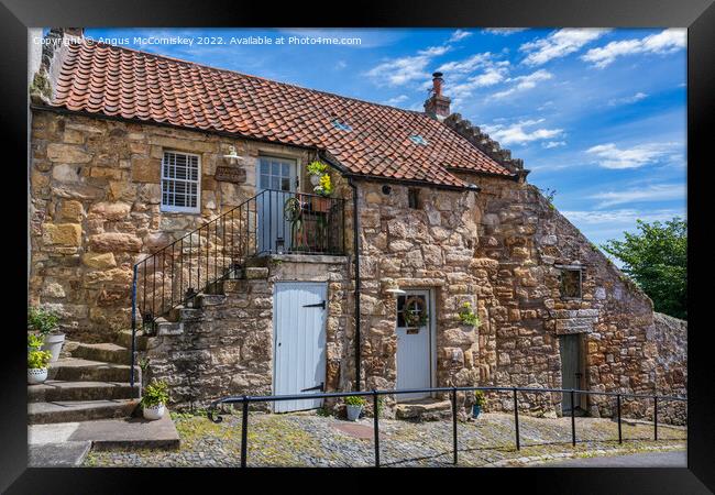 Mangle Cottage in Pittenweem, East Neuk of Fife Framed Print by Angus McComiskey
