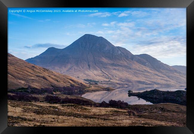 Cul Beag and Loch Lurgainn Framed Print by Angus McComiskey