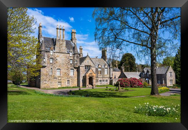 Spring at Lauriston Castle in Edinburgh Framed Print by Angus McComiskey