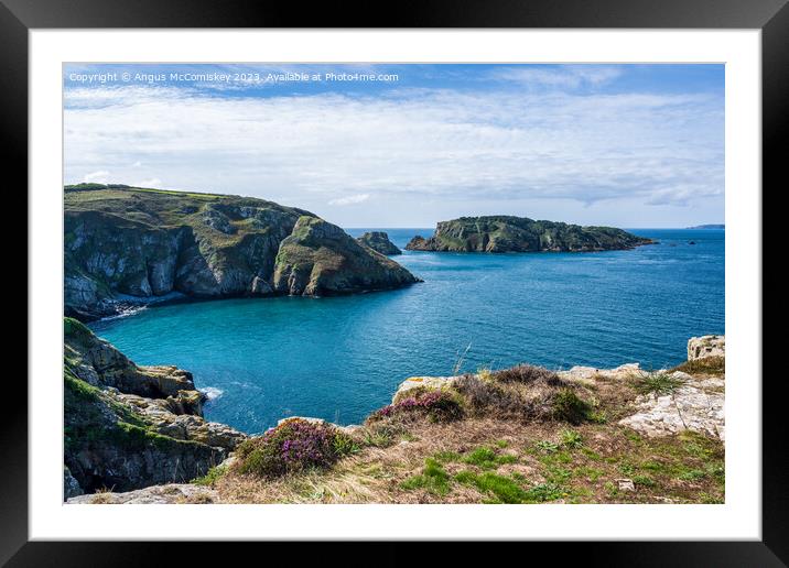 Port a la Jument Bay on Sark, Channel Islands Framed Mounted Print by Angus McComiskey