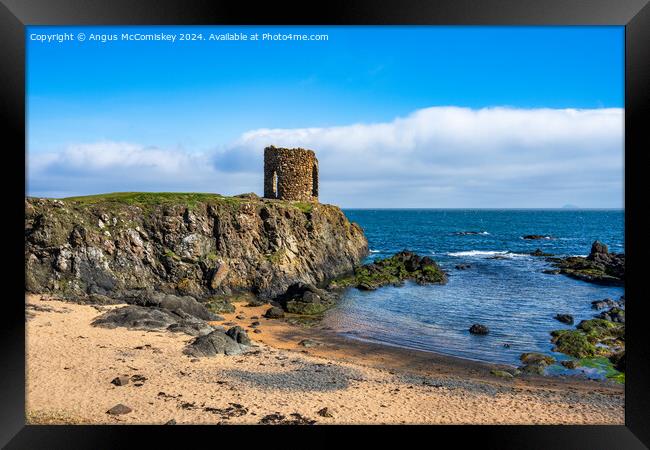 Lady’s Tower on the Fife Coastal Path at Elie Framed Print by Angus McComiskey